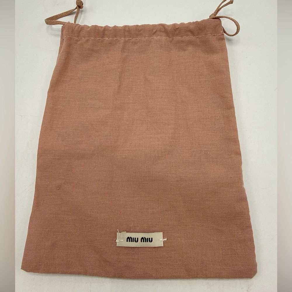Mini Miu Miu Dust Bag 7.5” X 6”